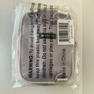 Threads Lilac and White Crossbody Bag Women versatile everyday adjustable New!